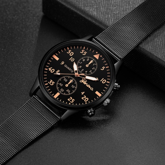 ⌚️NEW⌚️ Unisex Luxury Stainless Steel Quartz Watch - Picture 2 of 3